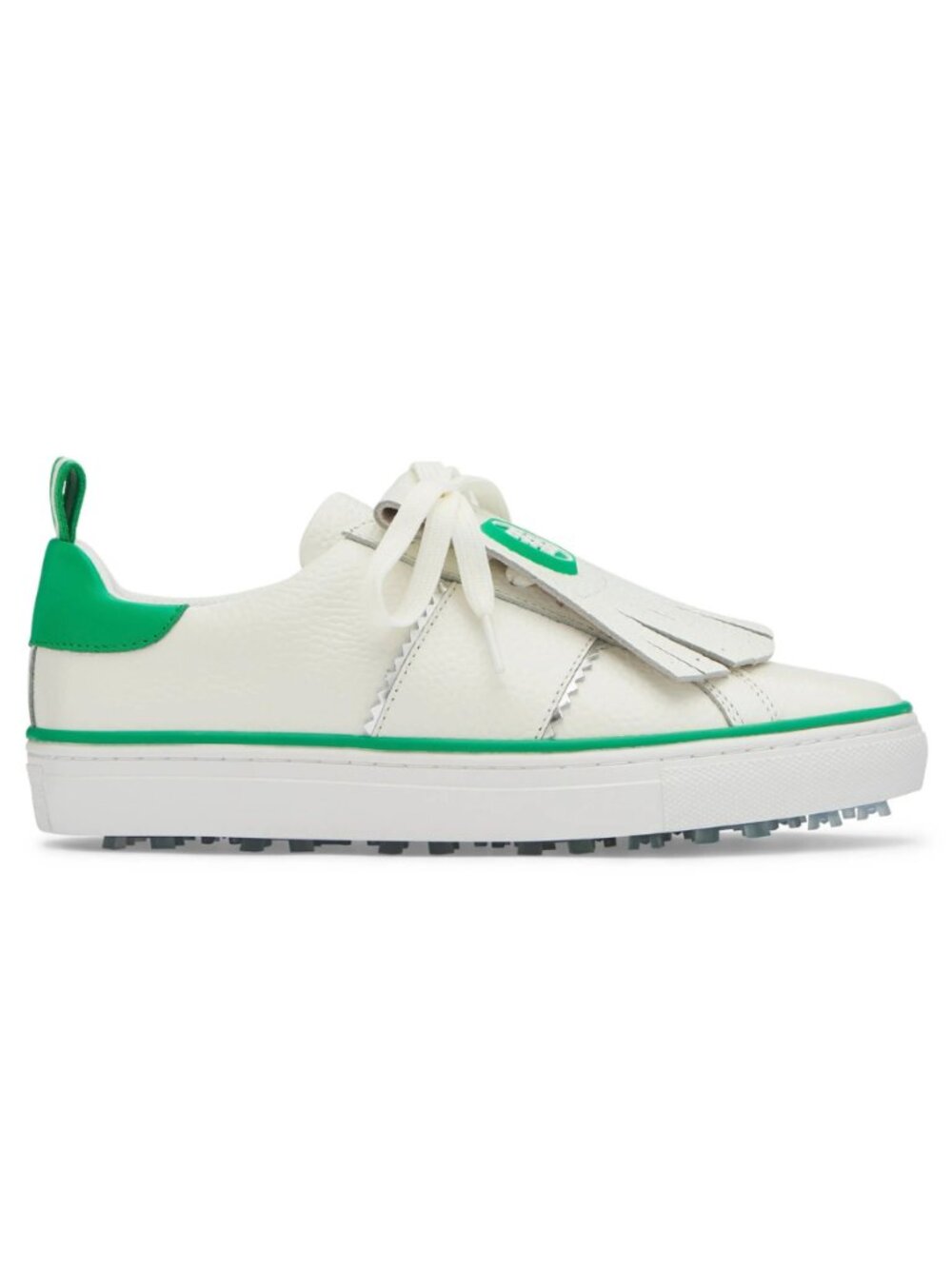 G/FORE Women's Kiltie Disruptor Golf Shoes in Snow/Clover Green White Size 10